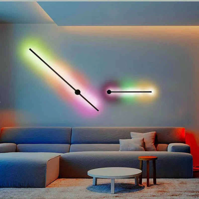 Afralia™ RGB Remote Dimming LED Wall Sconces for Bedroom and Living Room Lighting