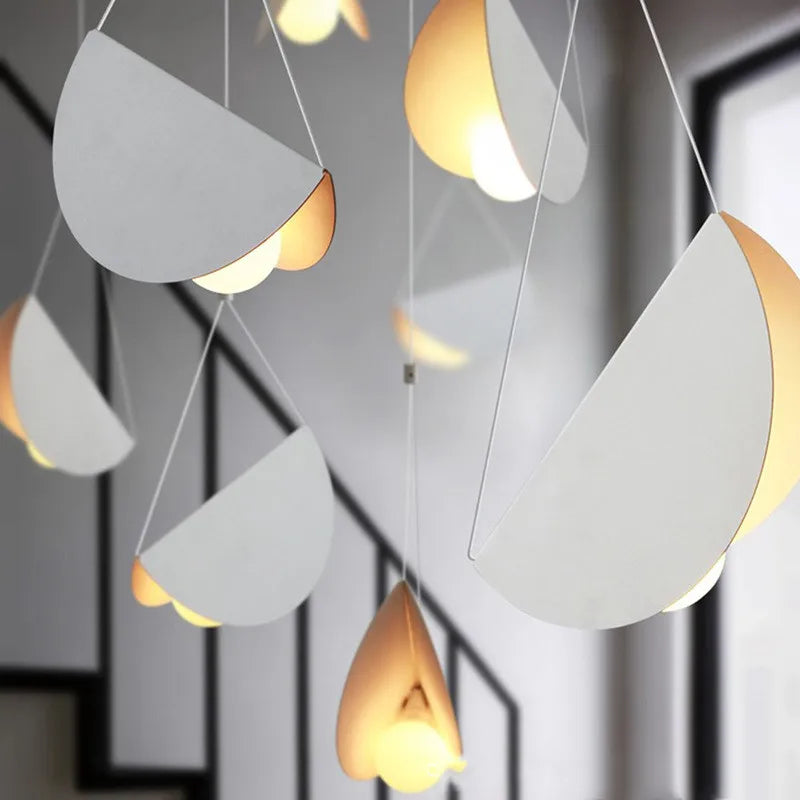 Glider White Metal Origami Pendant Light | Afralia™ Artistic Lamp for Home & Hospitality