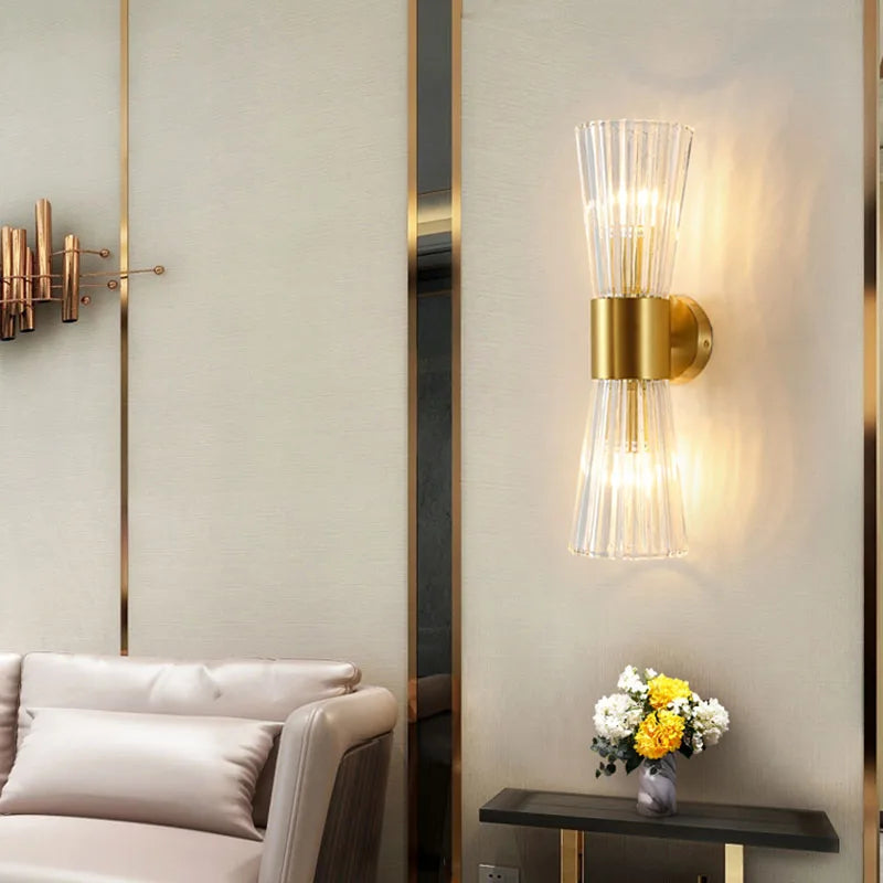 Afralia™ Crystal Wall Sconce: Modern Home Indoor Lighting for Living Room, Staircase & Hallway