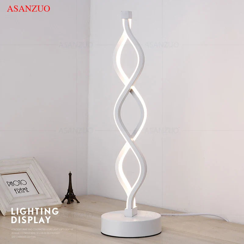 Afralia™ LED Ring Table Lamp: Modern Nordic Bedroom Lighting Fixture