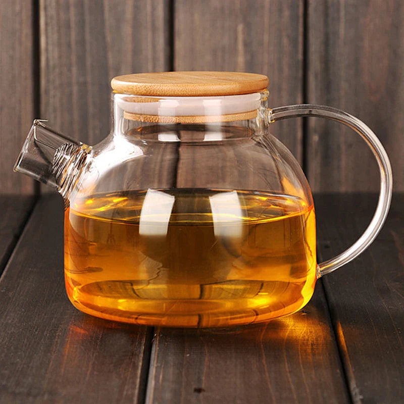 Afralia™ Glass Teapot Cold Water Jug 1000ml/1600ml