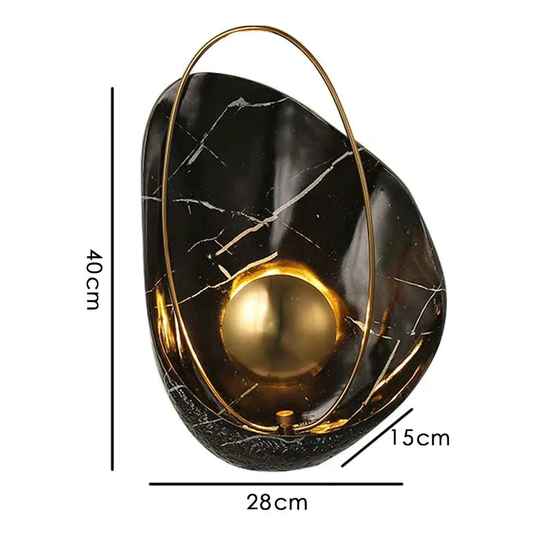 Afralia™ Marble Wall Lamp: Elegant Nordic Home Decor Lighting for Living Room, Bedroom, Hotel