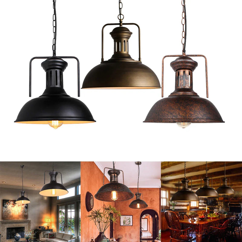 Afralia™ Vintage Loft Pendant Industrial Lamps for Kitchen Living Room Bedroom Decor