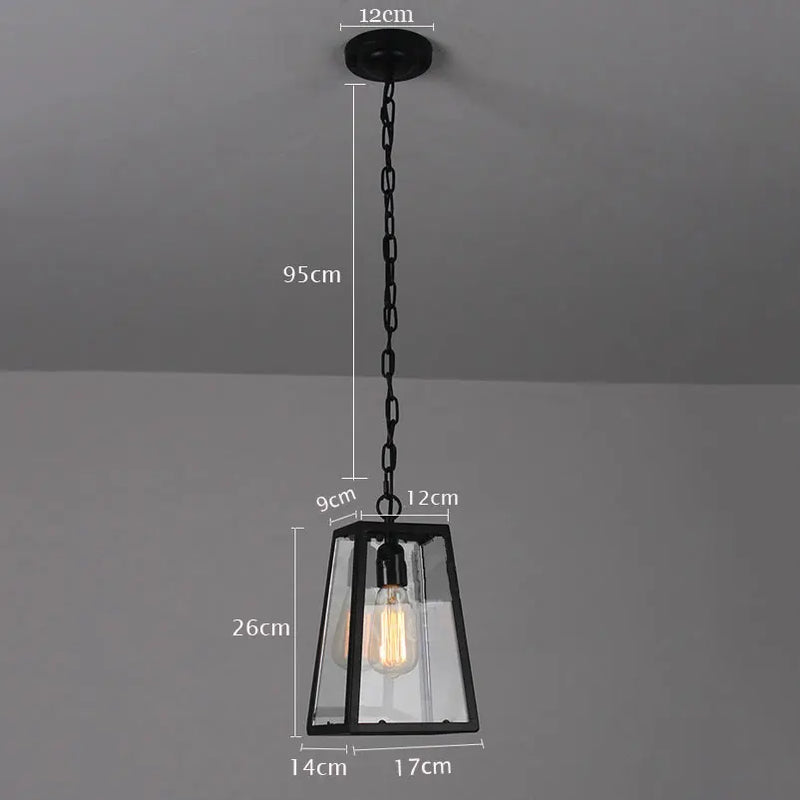 Afralia™ Retro Loft Chain Pendant Chandelier for Dining Room, Vintage Hanging Lamp