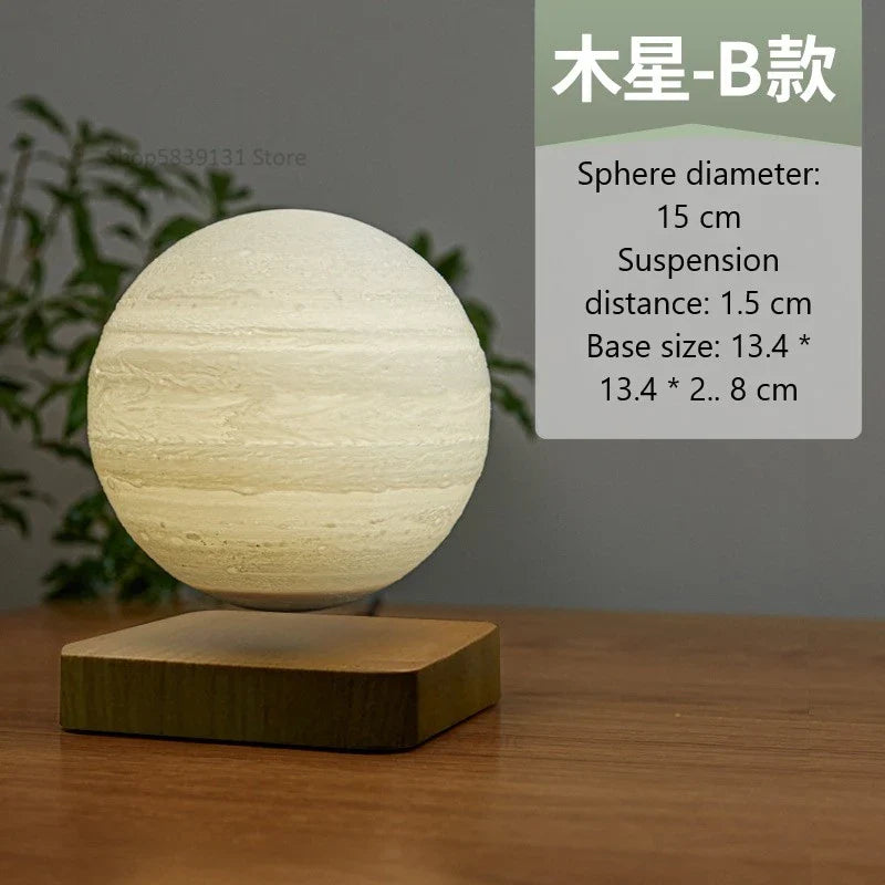 Afralia™ Levitating Moon Lamp: LED Touch Night Light for Bedroom Decor & Gift