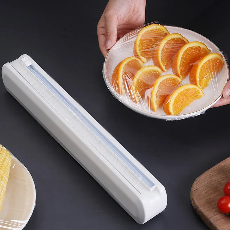 Afralia™ Cling Film Dispenser Cutter Divider Box - Practical Kitchen Accessories