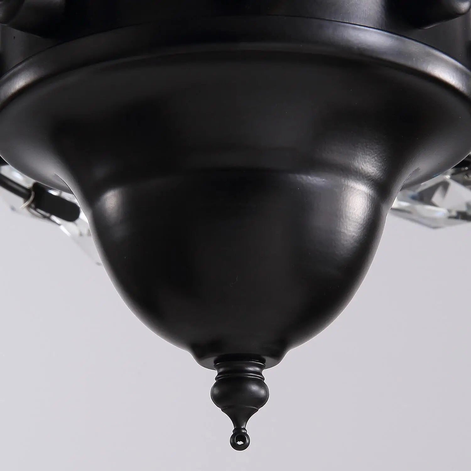 Afralia™ 52" Luxury Crystal Ceiling Fan with Lights, Remote Control, DC Motor Wood Fan