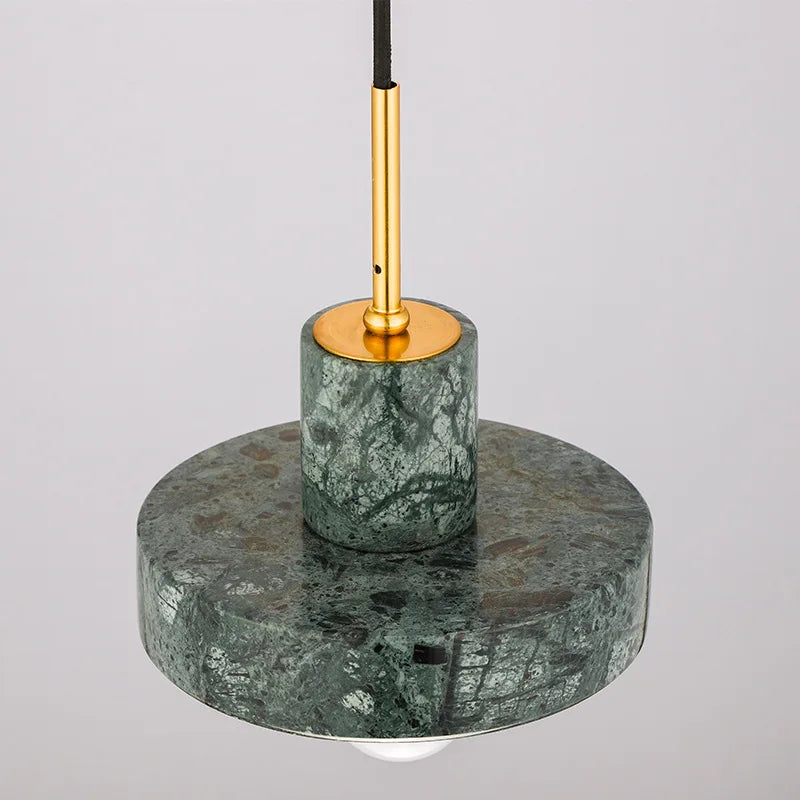 Afralia™ Green Marble Pendant Light - Modern Luxury Indoor Lighting for Dining Room & Bedroom