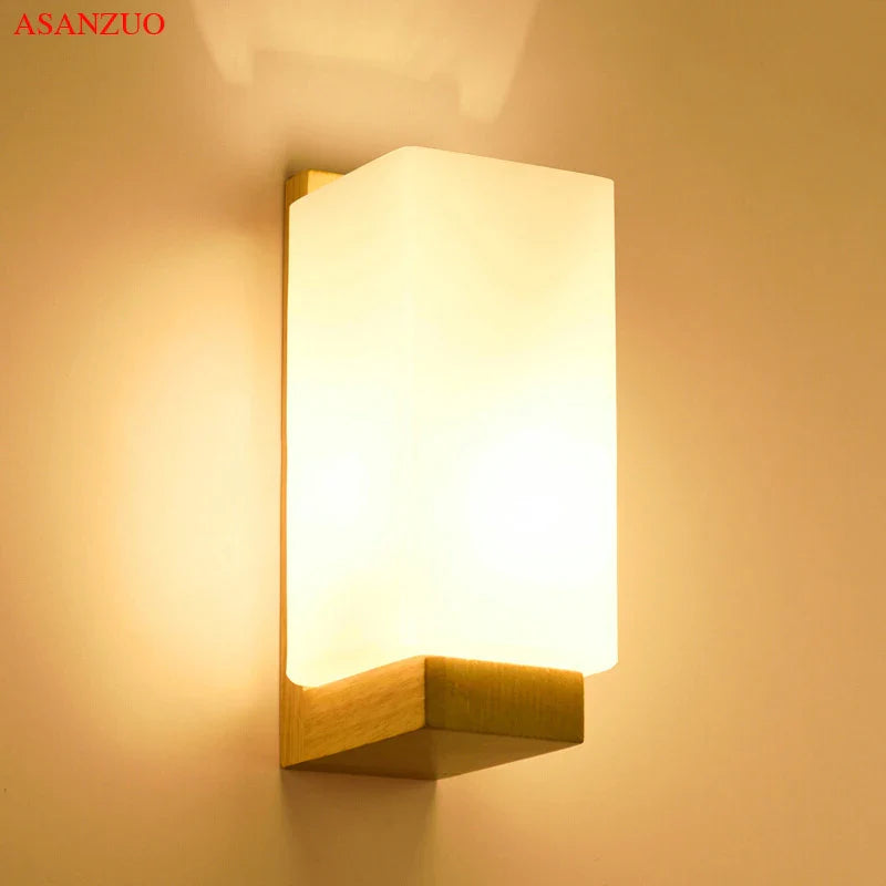 Afralia™ Nordic Glass Shade Wall Sconce LED Light Fixture E27 - Home Indoor Decor