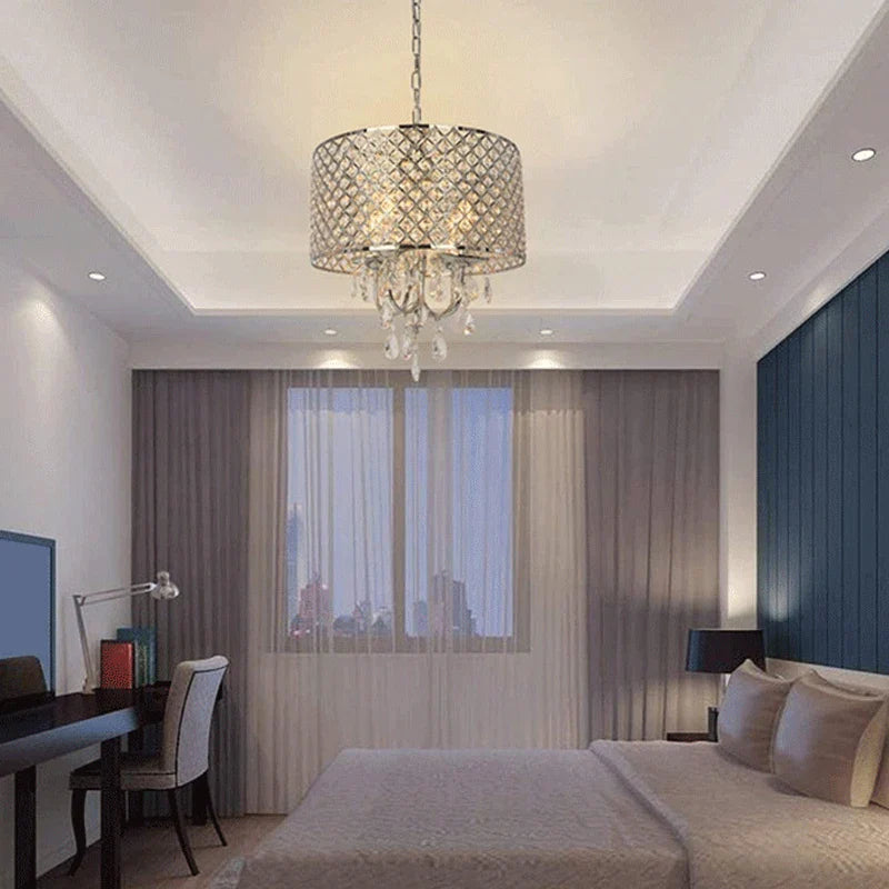 Afralia™ Crystal Pendant Light: Elegant Crystal Hanging Lamp for Dining Room and Restaurant