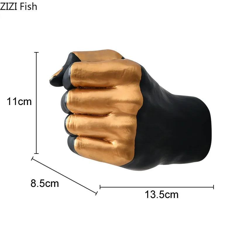 Afralia™ Resin Hand Vase: Fist Shape Flower Arrangement Wall Vase for Home Decor