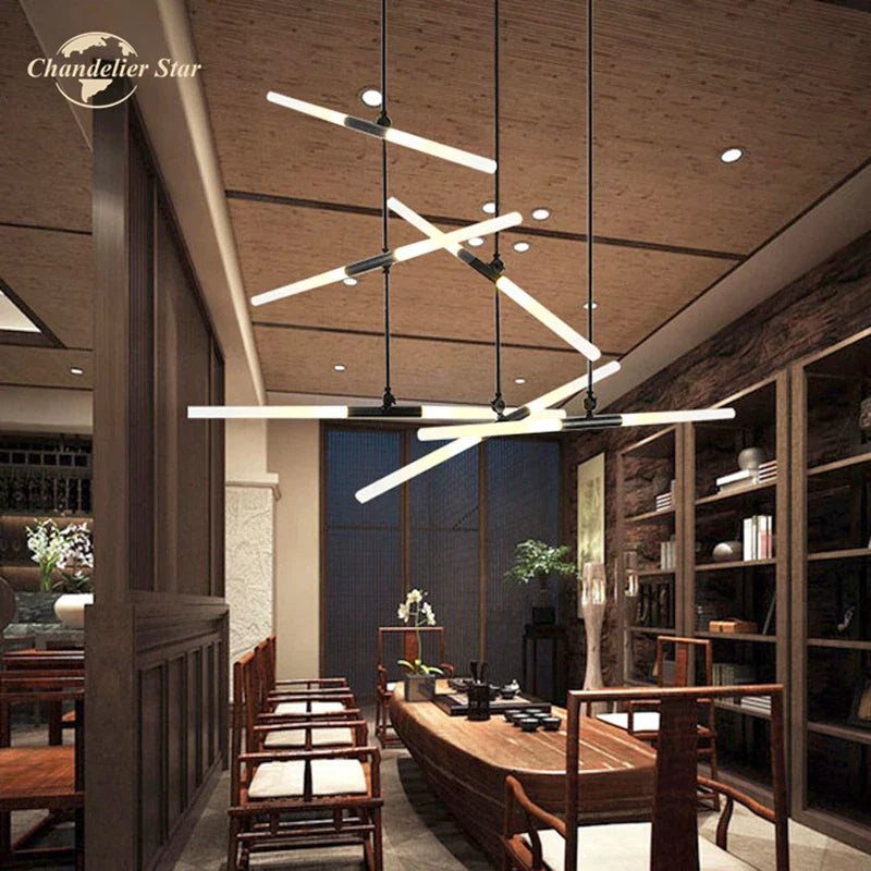 Afralia™ Nordic Iron Glass LED Chandelier Modern Living Room Bedroom Pendant Light