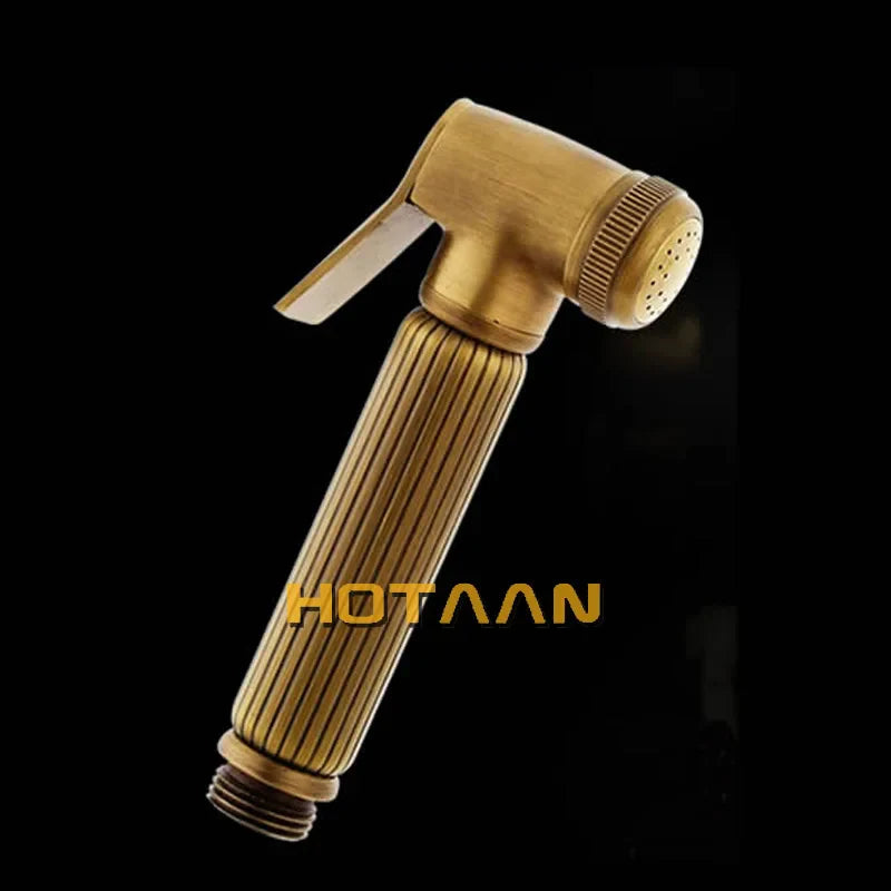 Afralia™ Antique Brass Bidet Faucet Hygienic Muslim Shower Sprayer