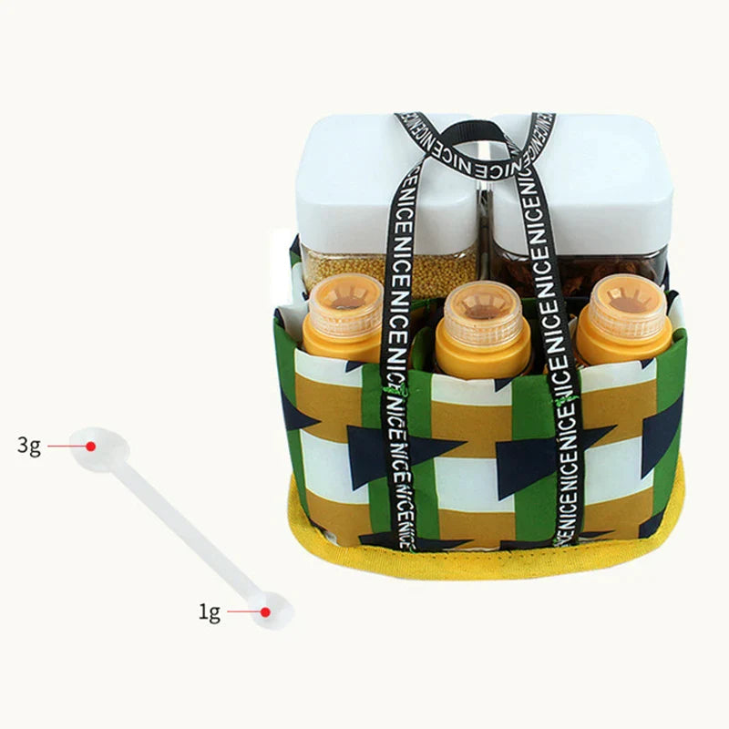 Afralia™ Spice Jars Set for BBQ & Camping: Salt & Pepper Containers, Sauce Seasoning Bottles