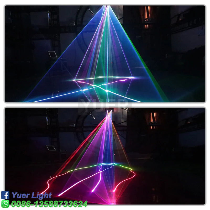 Afralia™ RGB Pattern Scanning Beam Laser Light for DJ Disco Bar Party