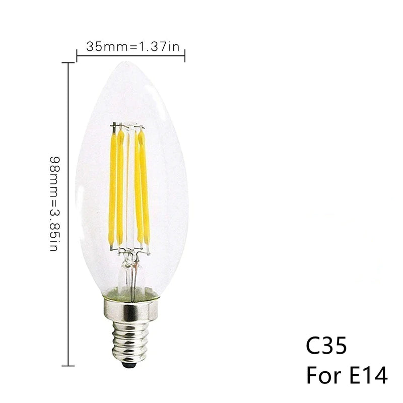 Afralia™ LED Filament Light Bulb Set - Vintage Glass Bulb Collection