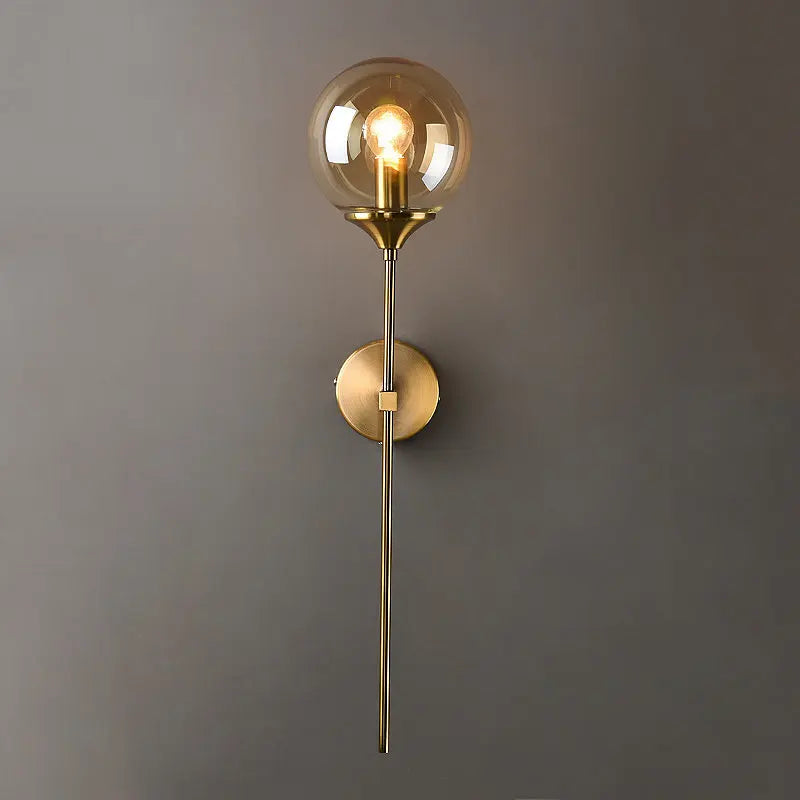 Gold Glass Ball Wall Lamp for Afralia™ Living Room Decor