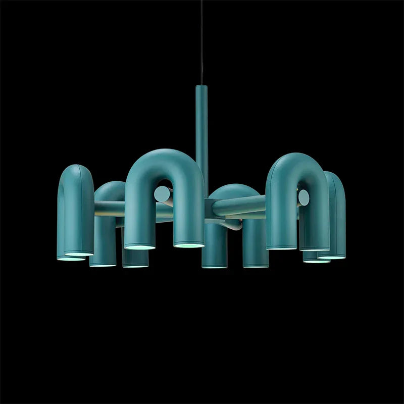 Afralia™ Cirkus LED Metal Chandelier for Kitchen Dining Living Room Bedroom Art Decor