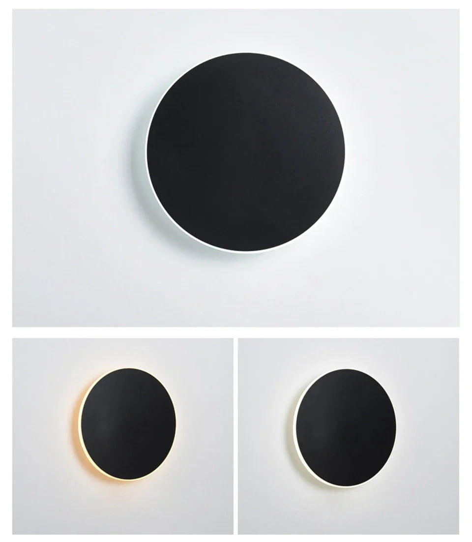 Afralia™ Round Wall Lamps: Modern Touch Switch Home Lights for Bedroom, Living Room, and Aisle