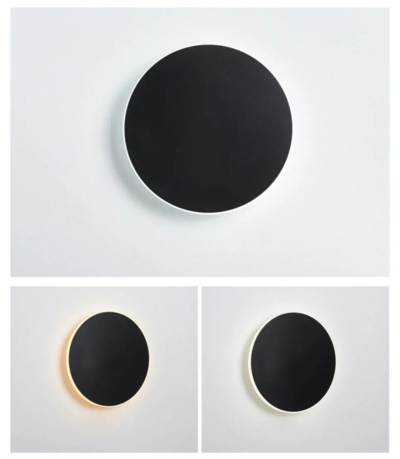 Afralia™ Round Wall Lamps: Modern Touch Switch Home Lights for Bedroom, Living Room, and Aisle