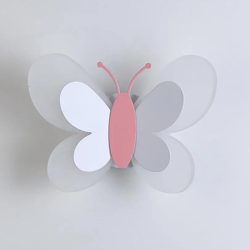Afralia™ Butterfly Girl Room Lamp Creative Cartoon Children Energy-Saving Bedside Lamp