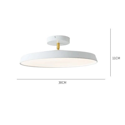 Afralia™ Nordica Dimmable LED Ceiling Light, Modern Round Aluminum Designer Lamp