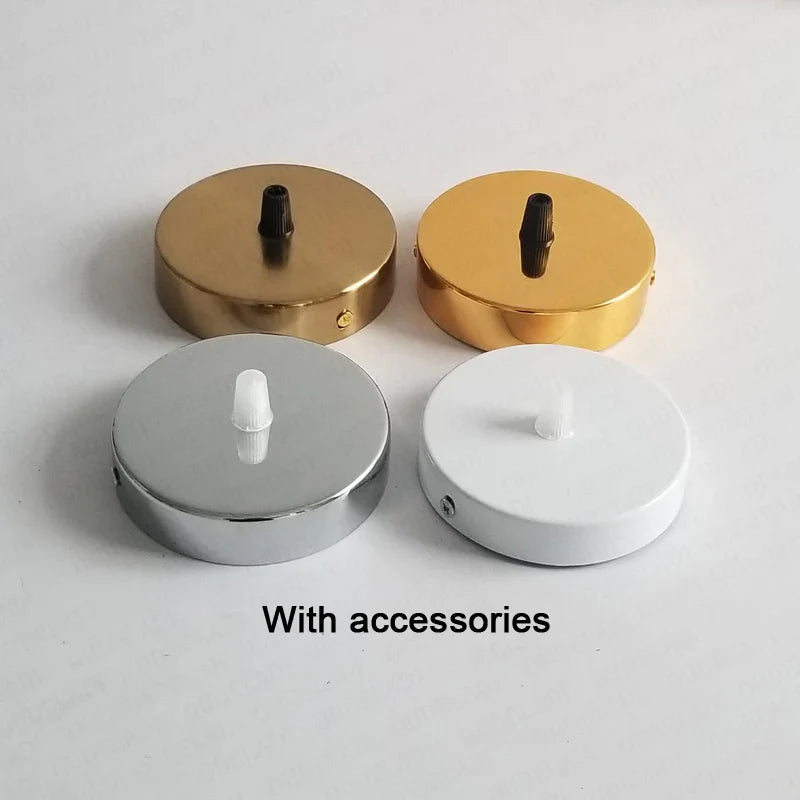 Afralia™ Gold Brass Ceiling Mount LED Pendant Lamp Base - 20cm