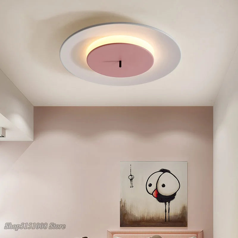 Afralia™ LED Round Ceiling Light for Living Room Bedroom Restaurant Indoor Decor