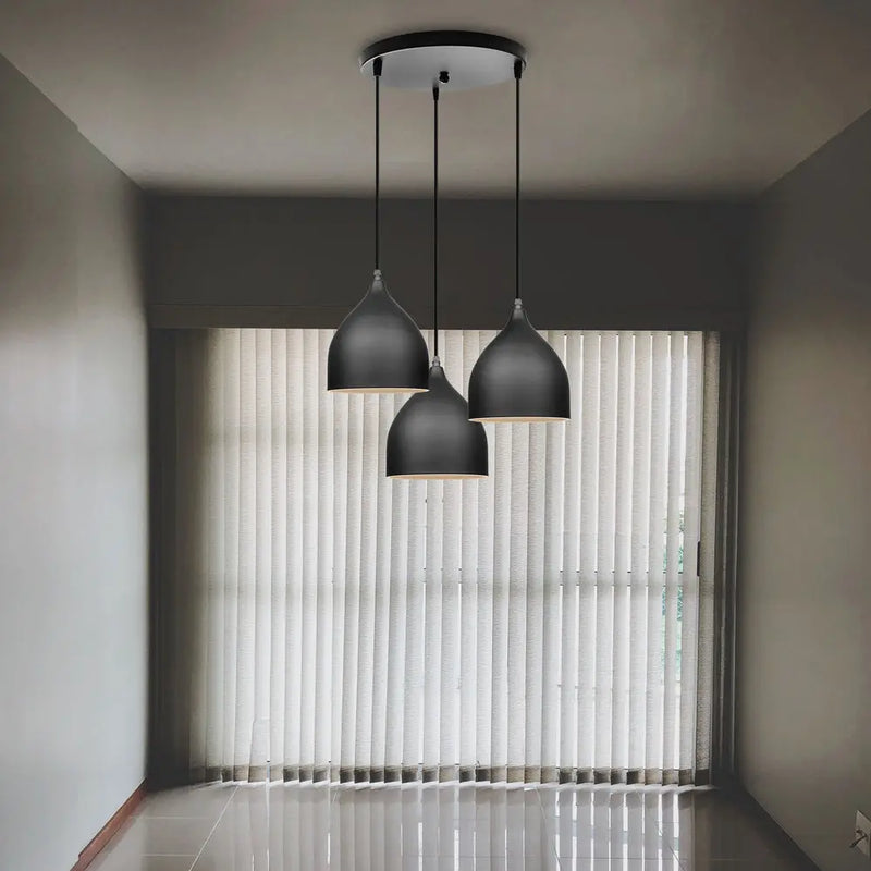 Afralia™ Aluminum LED Pendant Light for Kitchen Bedroom Living Room - Modern Nordic Design