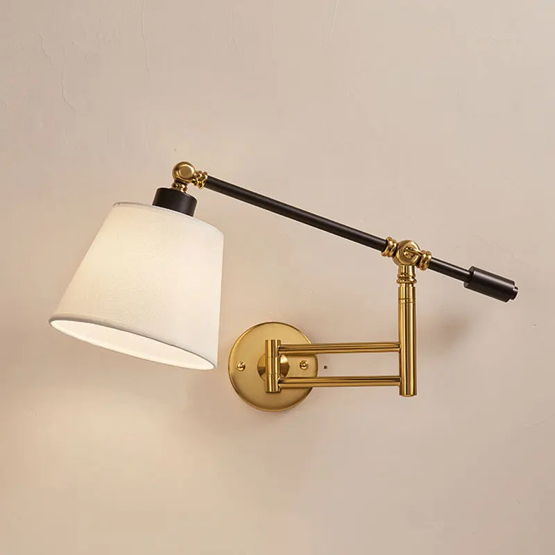 Afralia™ Nordic Folding Wall Lamp with Adjustable Long Arm for Bedroom, Office, Living Room