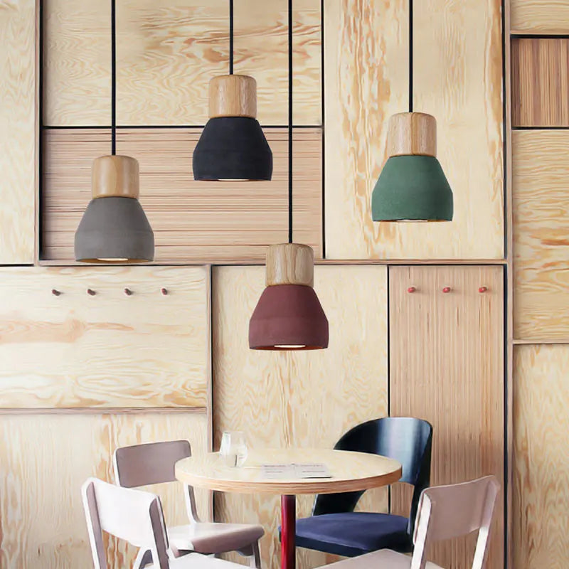 Afralia™ Concrete Pendant Light - Nordic Style LED E27 Hanging Fixture