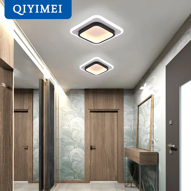 Afralia™ LED Ceiling Lights for Bedroom Kitchen Modern Round Square Lighting Fixtures