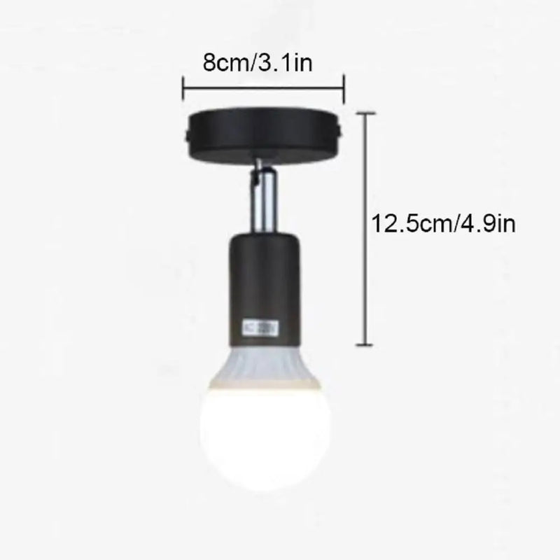 Afralia™ Minimalist E27 Track Light with Adjustable Direction - Ceiling Mounted Spotlight Fixtures