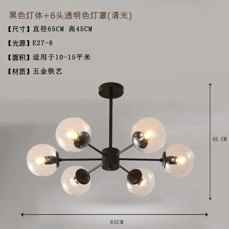 Afralia™ Modern Vintage Suspension Chandelier for Living Room Stair Lamp Industrial Lighting Fixtures