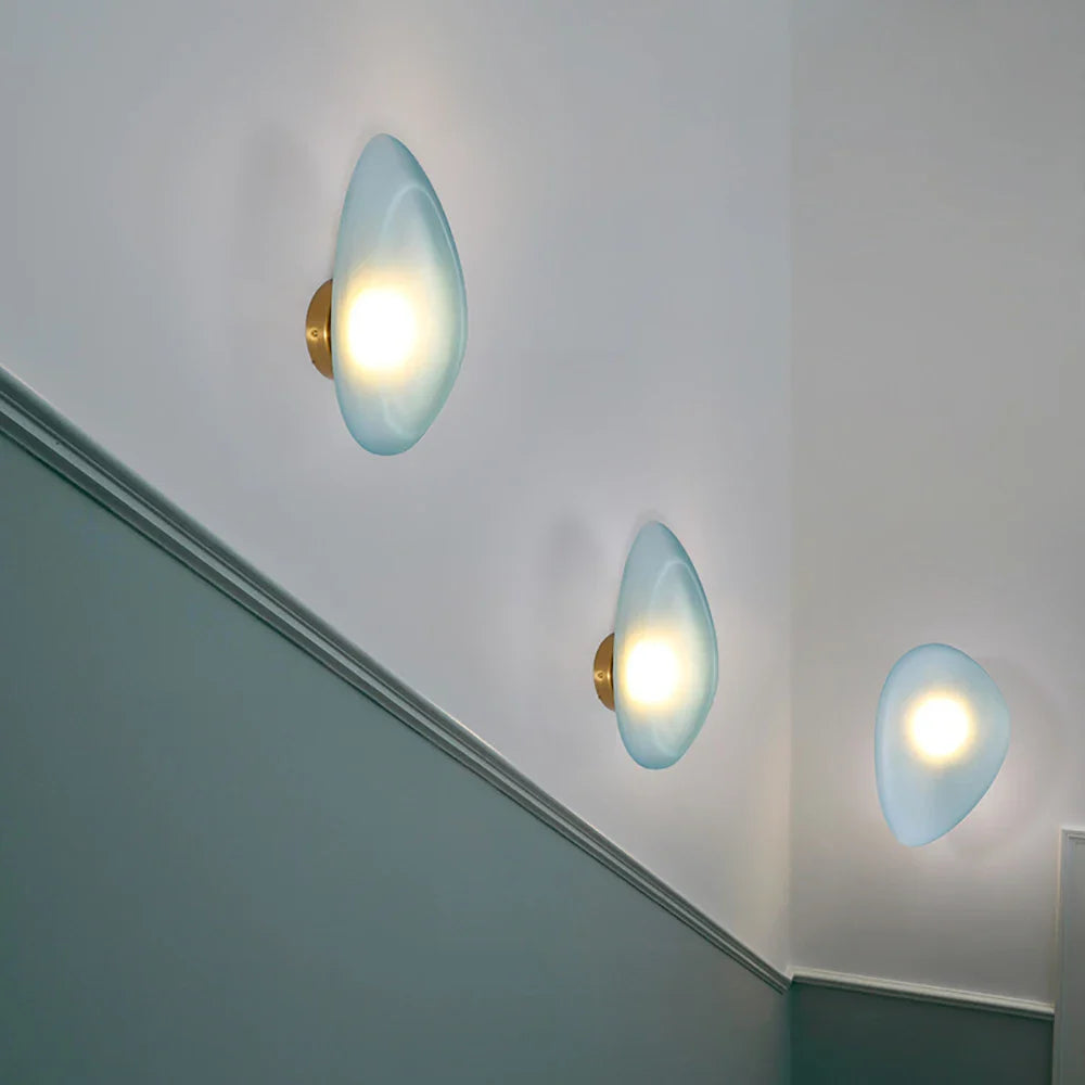 Afralia™ Pebble Glass Wall Light: Modern Nordic LED Lamp for Living Room, Bedroom, and Stairway