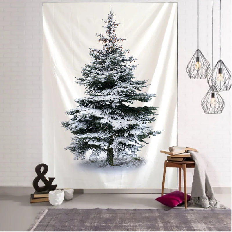 Afralia™ Christmas Tree Tapestry Wall Hanging Ornament for Festive Home Decor