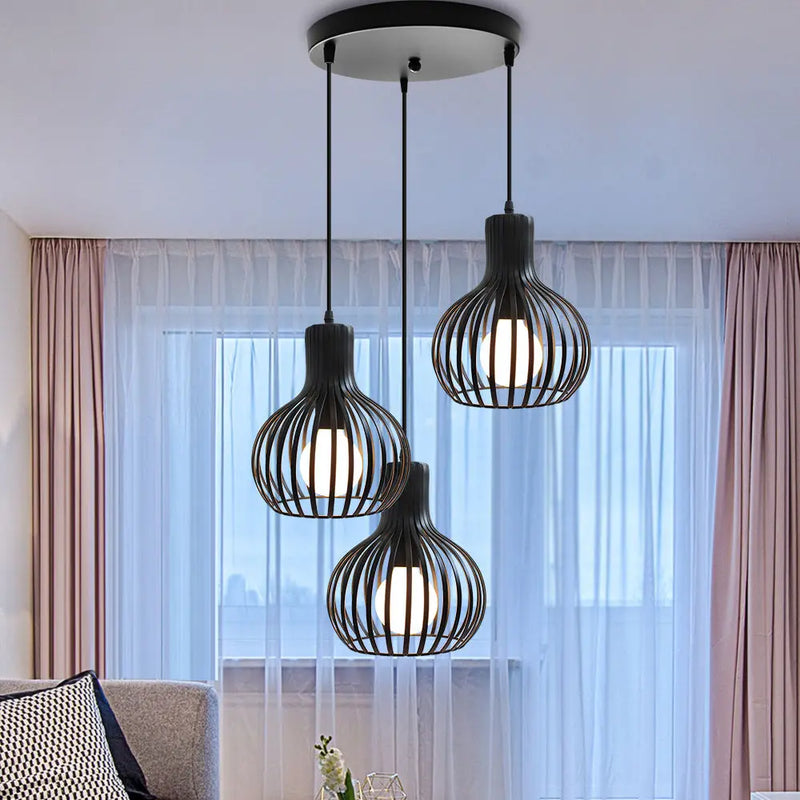 Afralia™ Vintage LED Pendant Light Chandelier for Kitchen Living Room