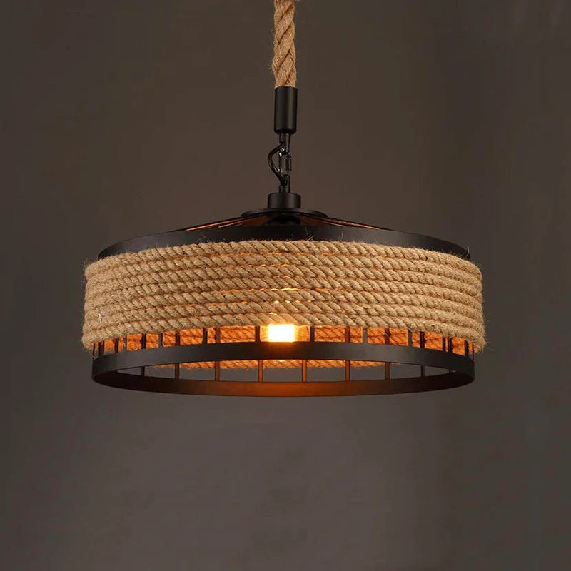 Afralia™ Metal Kitchen Rope Pendant Lights Dining Room Chandelier