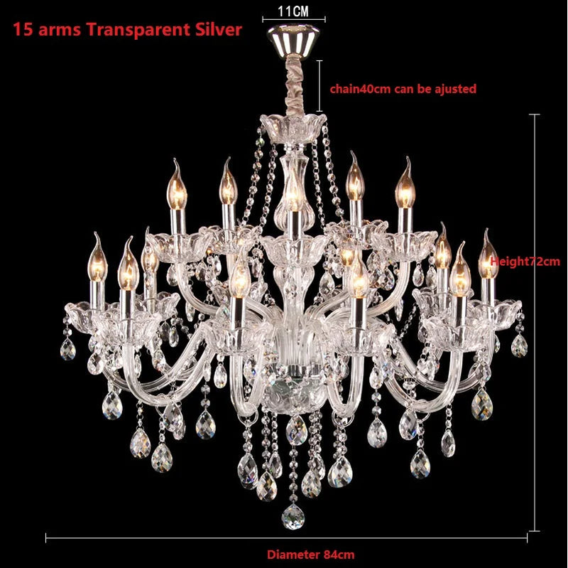 Afralia™ Modern Gold/Silver K9 Crystal Chandelier for Living Room, Bedroom, and Restaurant Lighting