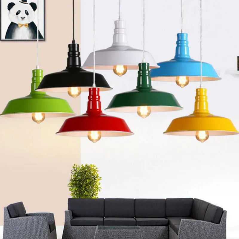 Afralia™ Colorful LED E27 Pendant Light: Modern Home Improvement for Study, Bedroom, Foyer