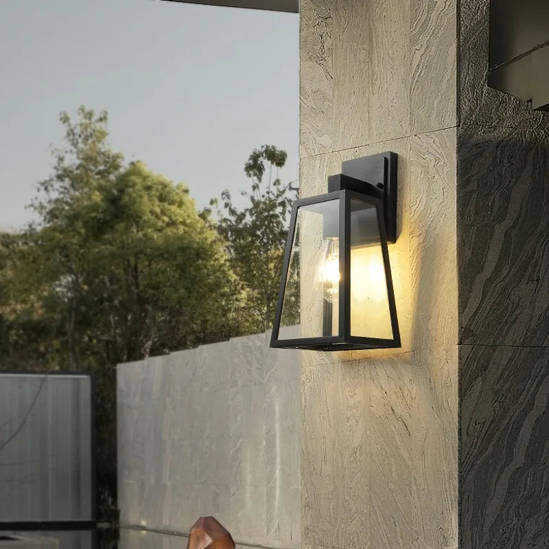 Afralia™ Modern Outdoor Wall Lamp for Villa Corridor Garden Balcony Gate Terrace