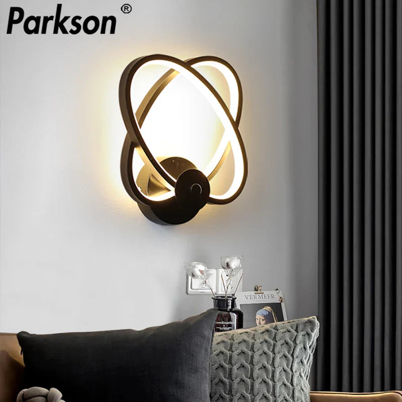 Afralia™ Modern LED Wall Lamp for Indoor Living Room Decor & Bedroom Lighting