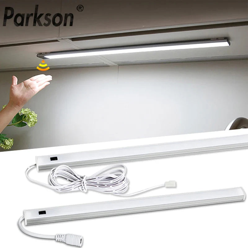 Afralia™ LED Under Cabinet Light Hand Sweep Switch Sensor Lamp Night Lights