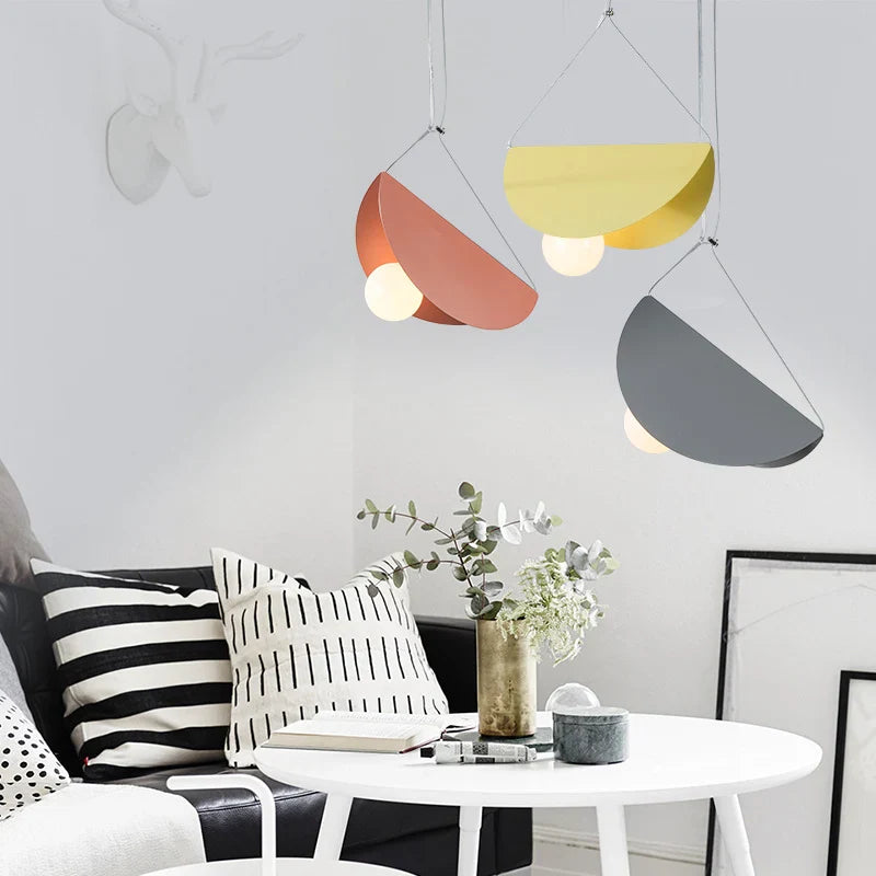 Afralia™ Geometric LED Pendant Light for Colorful Indoor Decor