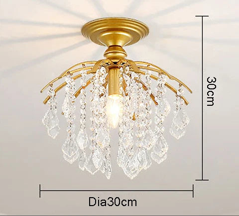 Afralia™ Gold/Black Crystal Pendant Chandelier for Wedding Decor and Luxury Home Lighting
