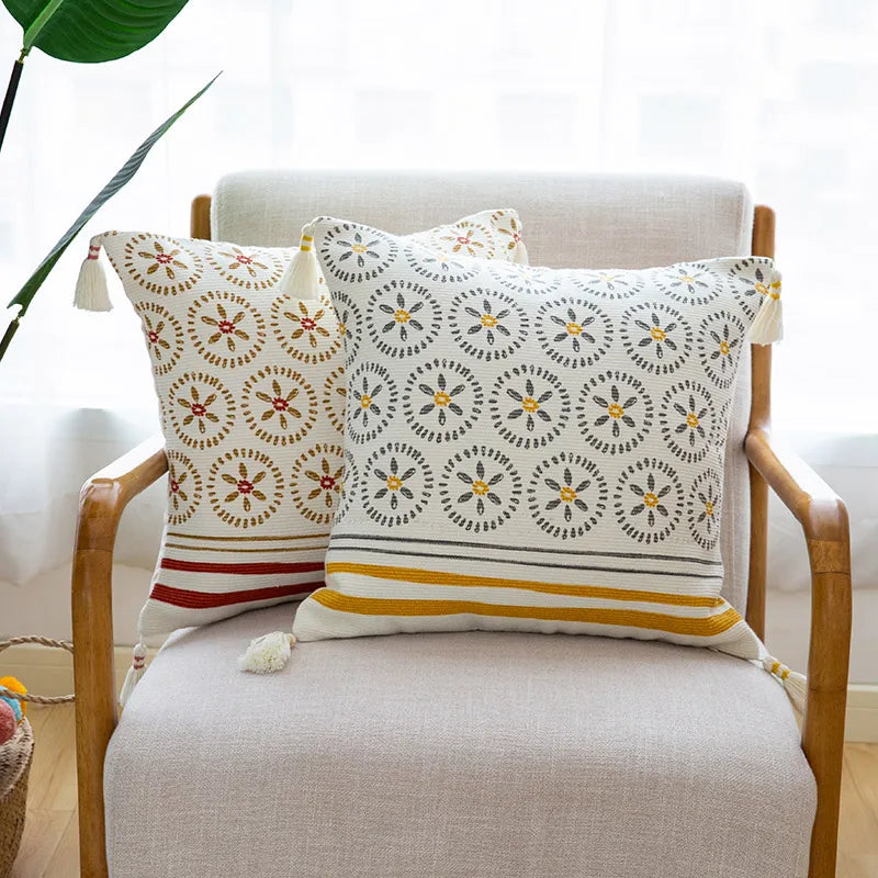 Afralia™ Vintage Floral Cushion Cover 45x45cm
