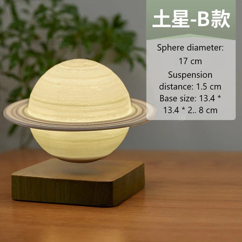 Afralia™ Levitating Moon Lamp: LED Touch Night Light for Bedroom Decor & Gift