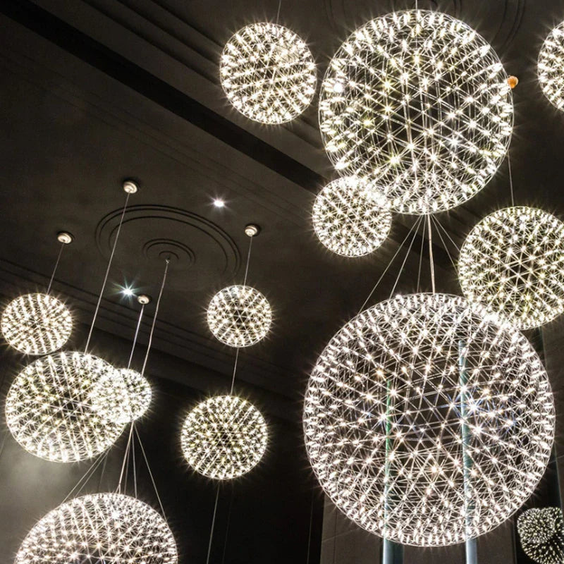 Afralia™ Gypsophila Sparkball Pendant Lights – Indoor Living Room Cafe Lighting Fixture