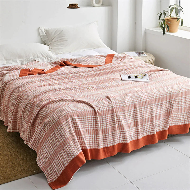 Afralia™ Summer Double Towel Blanket: High Quality 200x230 Japanese Cotton Bamboo Fiber