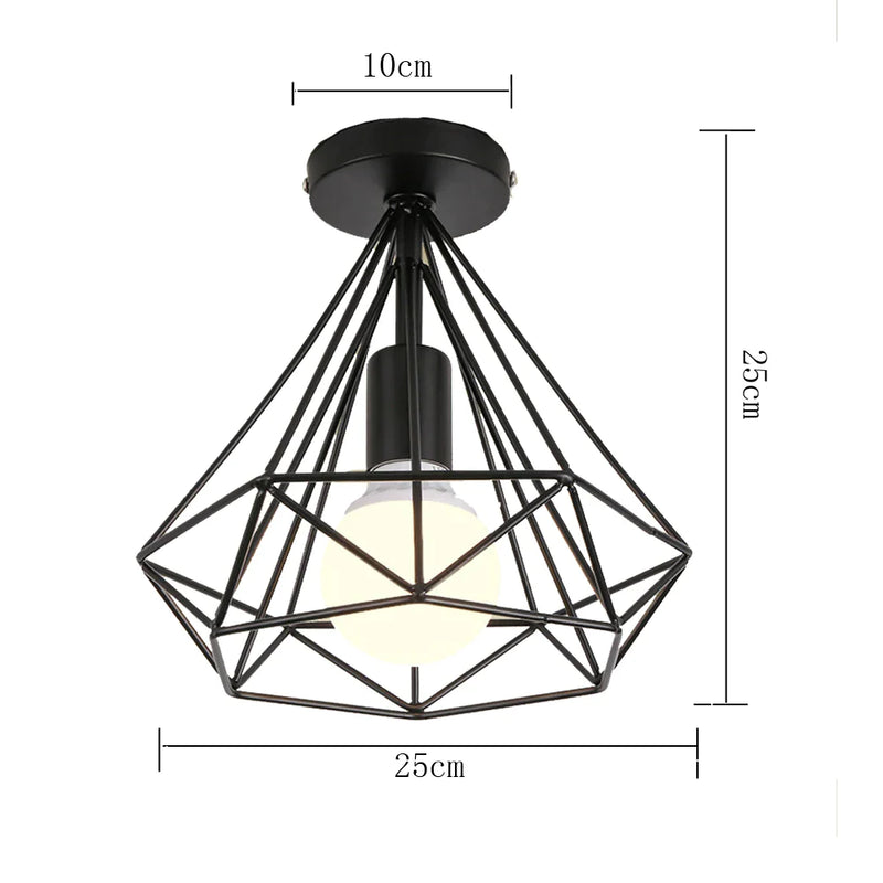 Afralia™ Iron Ceiling Light Fixture for Modern Spaces